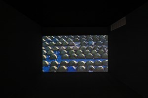 Zhou Tao, 'Blue and Red' (2014). Installation view: Sharjah Biennial 13, ‘Tamawuj,’ Sharjah, UAE (10 March–12 June 2017). © Ocula. Photo: Charles Roussel.